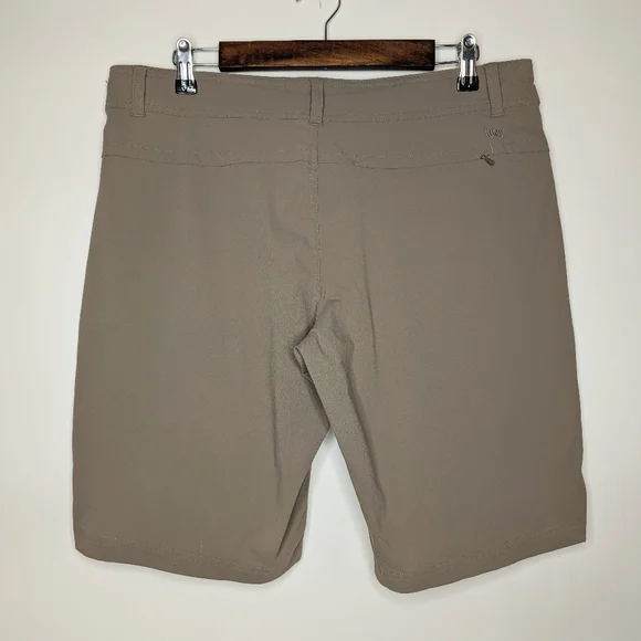 Lucy Women's Light Tan Athletic Casual Khaki Outdoor Hiking Shorts Size Large - Picture 9 of 14